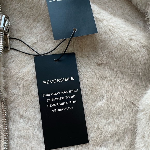 Lauren by Ralph Lauren Faux Fur Beige Hooded Jacket - Picture 6 of 7